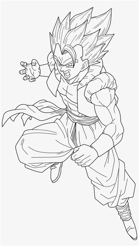 Gogeta Vegito Dragon Ball Z Coloring Pages Coloring And Drawing