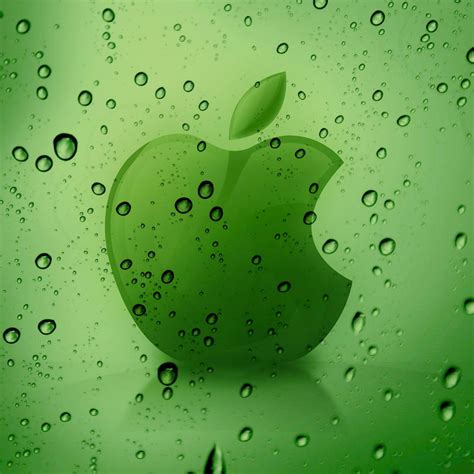 Green Apple Logo Ipad Retina Wallpaper For Iphone X 8 7 6 Free