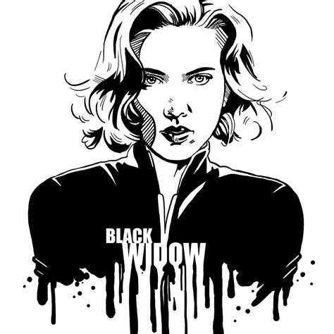 Avengers In Ink Black Widow By Loominosity On Deviantart Black Widow