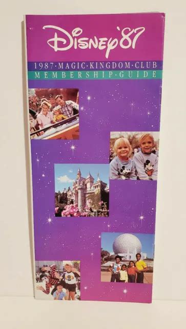 Walt Disney World Theme Park Magic Kingdom Club 1987 Membership Guide