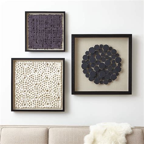 Natural Circles Paper Wall Art Reviews Crate And Barrel Textile