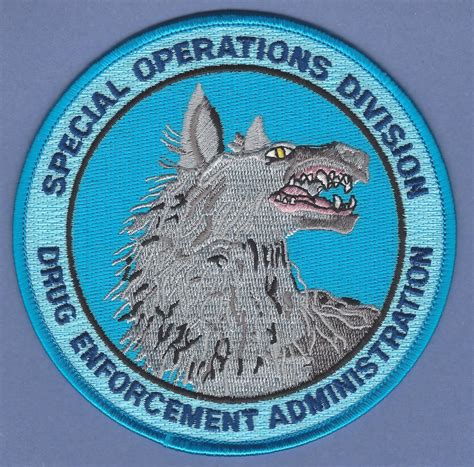 Dea Drug Enforcement Administration Special Operations Division Patch