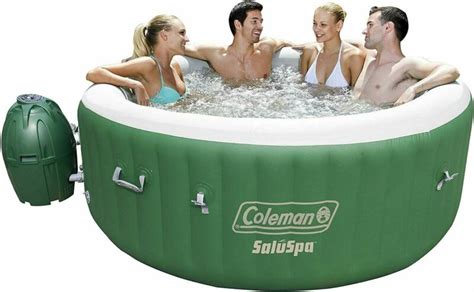 Coleman Saluspa Person Inflatable Outdoor Spa Bubble Massage Hot Tub