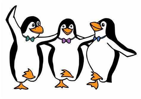 Clipart Dancing Penguins