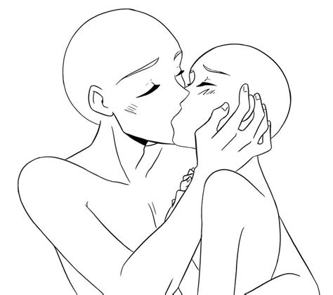 Chibi Couple Kissing Base