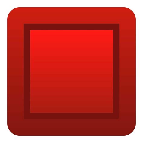Premium Vector Red Button Icon Flat Illustration Of Red Button Vector