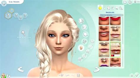 Sims 4 ~ Create A Sim ~ Frozen With Cc Youtube