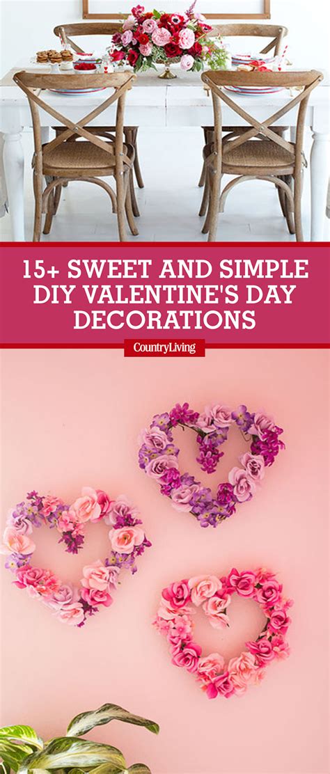 18 Sweet And Simple Diy Valentines Day Decorations