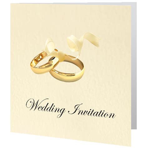Wedding Day Invite Gold Wedding Rings Wedding Cards Direct