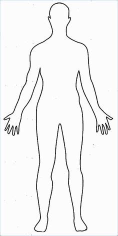 This video shows basic steps to draw full body. FREE Printable Body Outline Template | teaching: free ...
