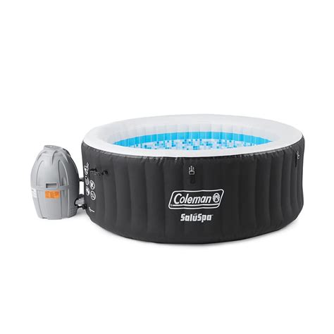 Coleman 13804 Bw Saluspa 4 Person Portable Inflatable Outdoor Round Hot Tub Spa With 60 Air Jets