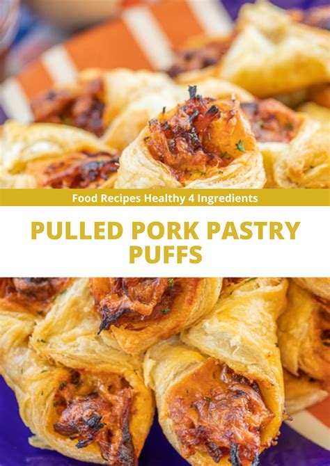 Toss pulled pork with bbq sauce. PULLED PORK PASTRY PUFFS