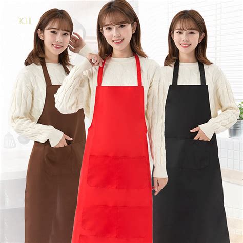 Kuhong Anti Fouling Apron Oil Proof Waterproof Coverall Kitchen Apron Shopee Philippines