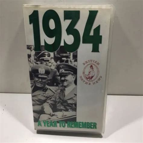 Vintage 1934 A Year To Remember Vhs Video Tape ~ British Pathe News