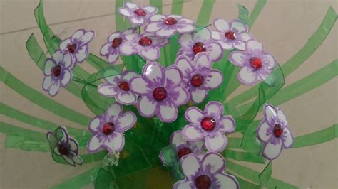 Diy Flower Vase From Plastic Bottle Youtube