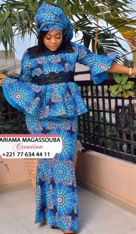 Épinglé Par Aminata Ndao Sur Wax Robe Africaine Haute Couture Mode