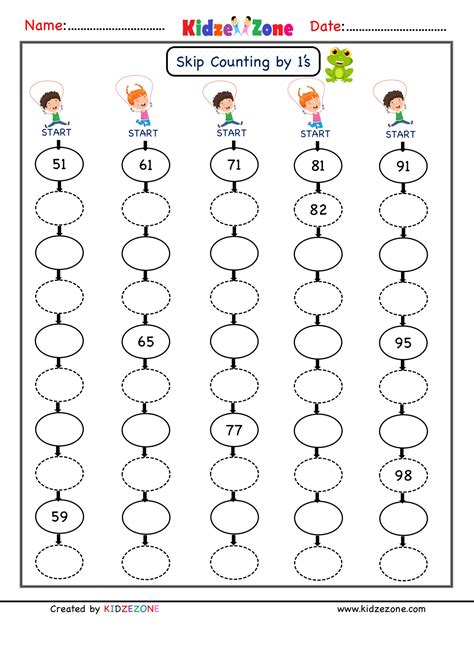 Counting Numbers Worksheets