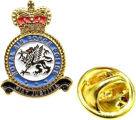 Raf Royal Air Force Police Lapel Pin Badge Metal Enamel Amazon Co