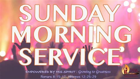Sunday Morning Service Youtube
