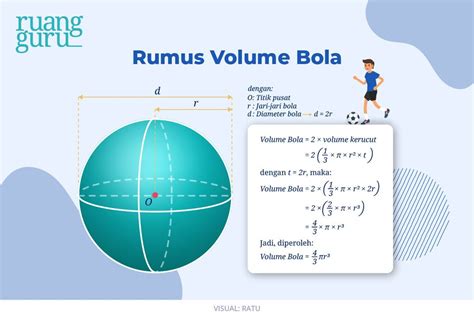 Cara Menghitung Luas Dan Volume Bola Matematika Kelas 9