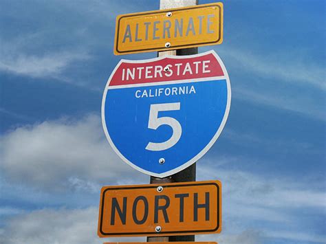 California Interstate 5 Aaroads Shield Gallery