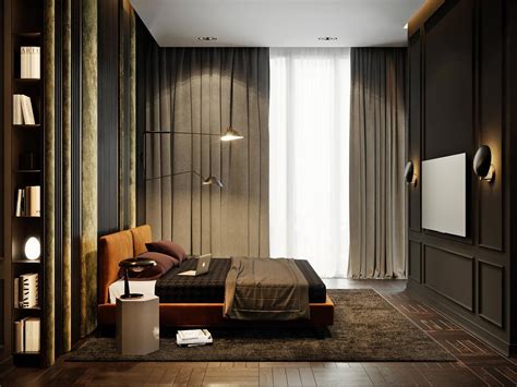 Luxurious Interior Design Created By The Various Materials And Colors