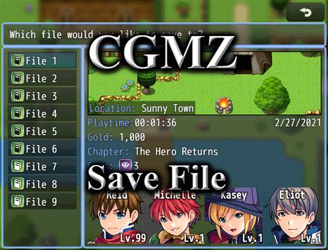 Cgmz Save File Is A Ui Modification Plugin To Pretty Up Your File
