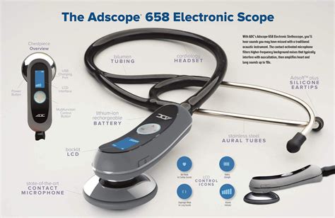 Adscope 658 Electronic Stethoscope —
