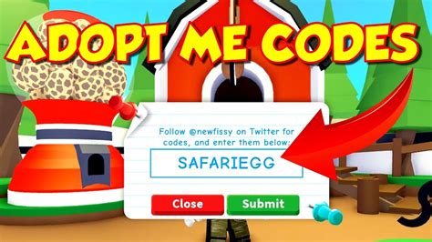 Adopt Me Codes 2019 Plus Secret Safari Egg Code Youtube