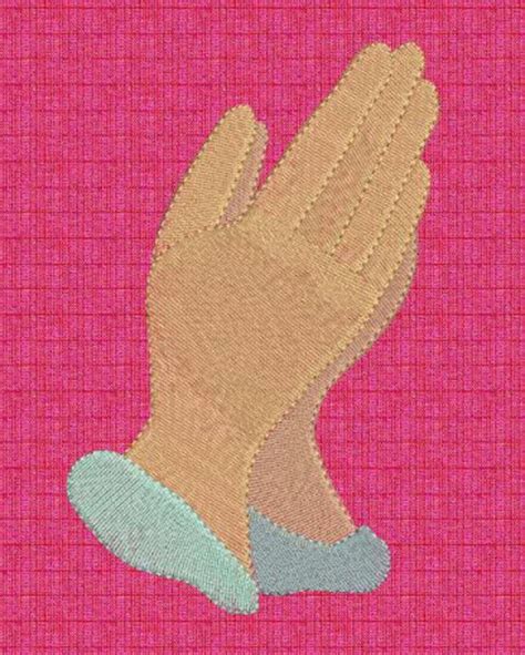 Items Similar To Praying Hands Embroidery Machine Design On Etsy