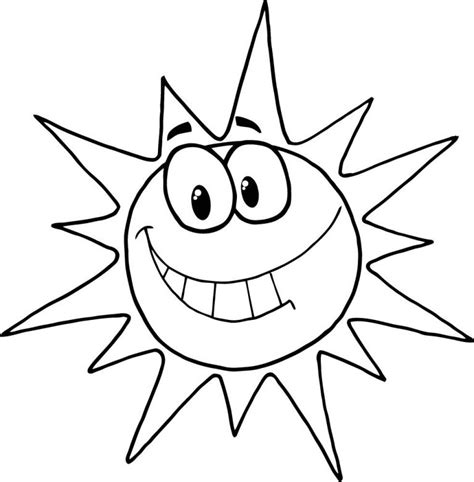 Sun Coloring For Kids