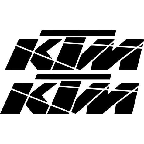 Ktm Logo Outline Die Cut Stickers Decals Decalshouse