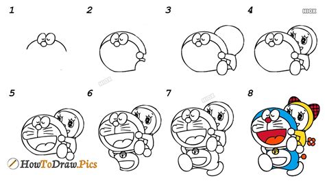 How To Draw Doraemon Step By Step Easy At Drawing Tut
