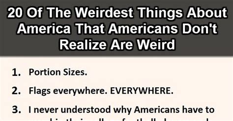 20 Weird Things About America That Americans Dont Realize 8 Is Just