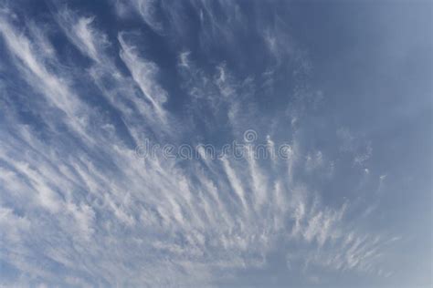 Beautiful Cirrus Clouds Blue Sky With Beautiful Clouds Stock Image