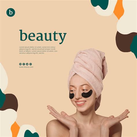 Free Psd Beauty Banner Template With A Woman