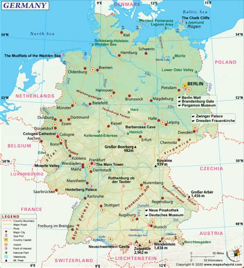 Political map of germany, equirectangular projection, illustrating the administrative divisions of germany. Germany Travel Guide | Travel Map of Germany