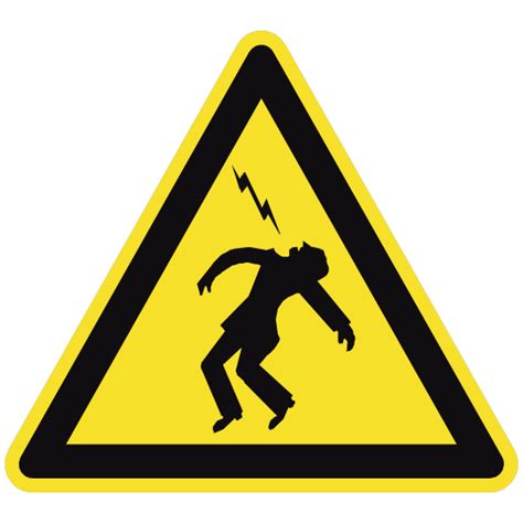 Electrocution Danger Sign Sticker