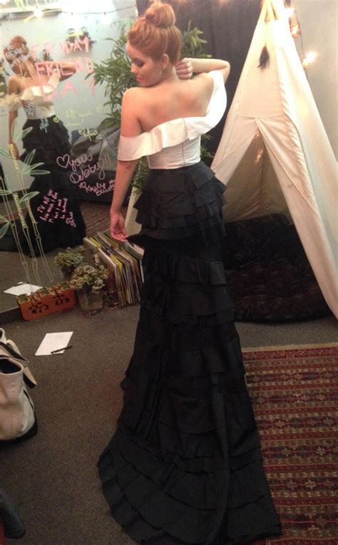 Exclusive Debby Ryan Rocks Custom Gown For 2014 Oscars Night E
