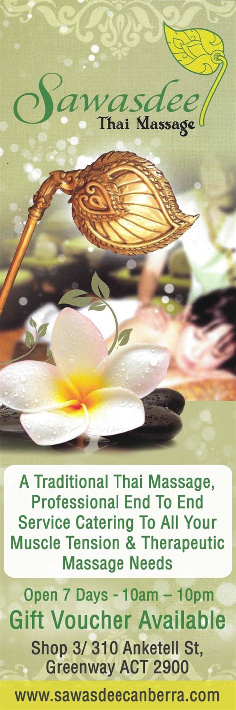 Sawasdee Thai Massage Massage Therapy Greenway Yellow Pages®