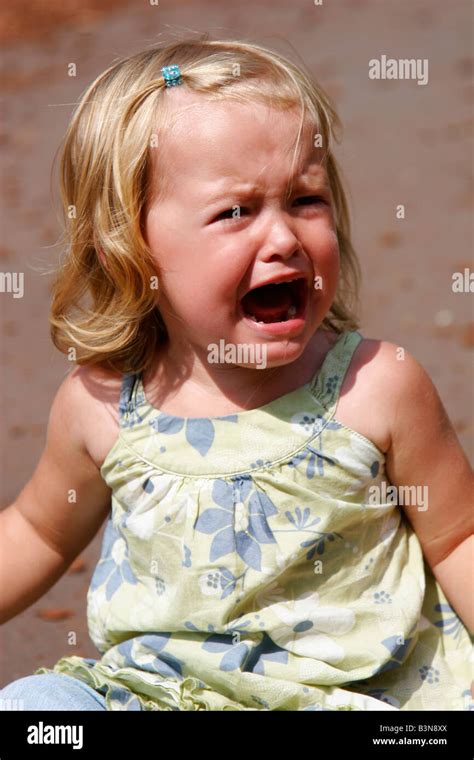 Little Girl Crying Stock Photo Alamy