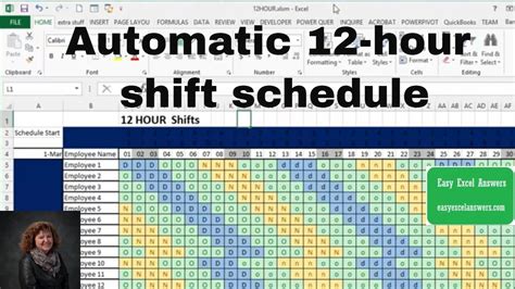 Working Out 247shift Patterns In Excel Pitman Shift Schedule Day 1