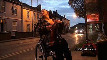 Leah Caprice Flashing Nude In Cheltenham From Her Wheelchair Xnxx Com