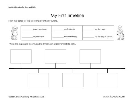 My First Timeline Worksheet For 2nd 3rd Grade Lesson Planet
