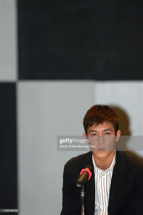 Hong Kong Actor Singer Edison Chen Faces The Media At A Press News Photo Getty Images