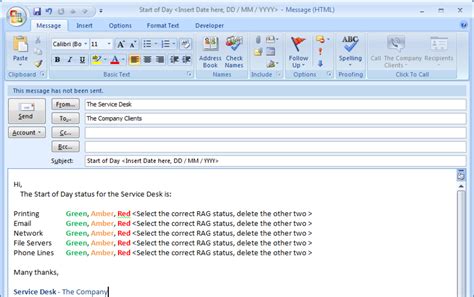 How To Do Email Templates In Outlook 2010 Printable Form Templates