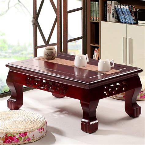 Teaside Chinese Wood Coffee Table Tatami Tables Kang Japanese Style