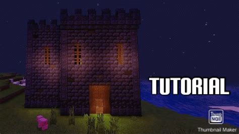 How To Build A Simple Blackstone Castle In Minecraft Youtube