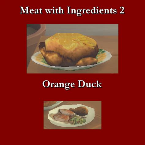 Mod The Sims Custom Food Meats With Ingredients 2