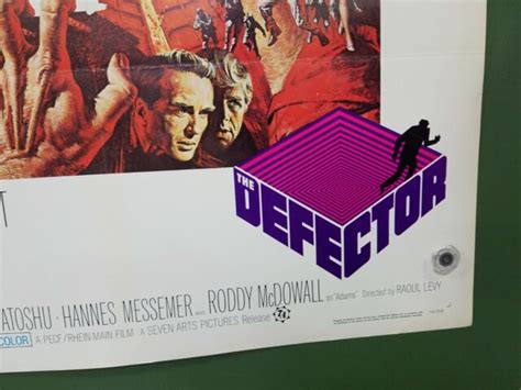 1966 The Defector Original Half Sheet Poster Montgomery Clift Espionage